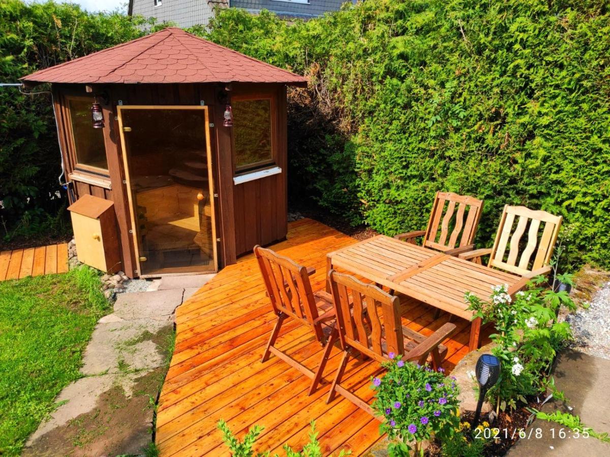 Ferienhaus Marré - mit Grill, Feuerstelle und Gartensauna Waldbrunn  Extérieur photo